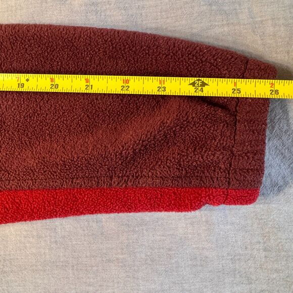 Columbia Ramshackle Fleece Jacket Men's Med Red Maroon Zipper Pockets‎ 2000s Y2K - Picture 10 of 13